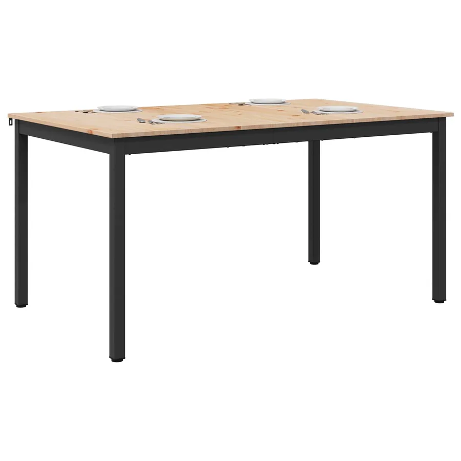 Table de salle à manger / Table de repas Naturel - 3
