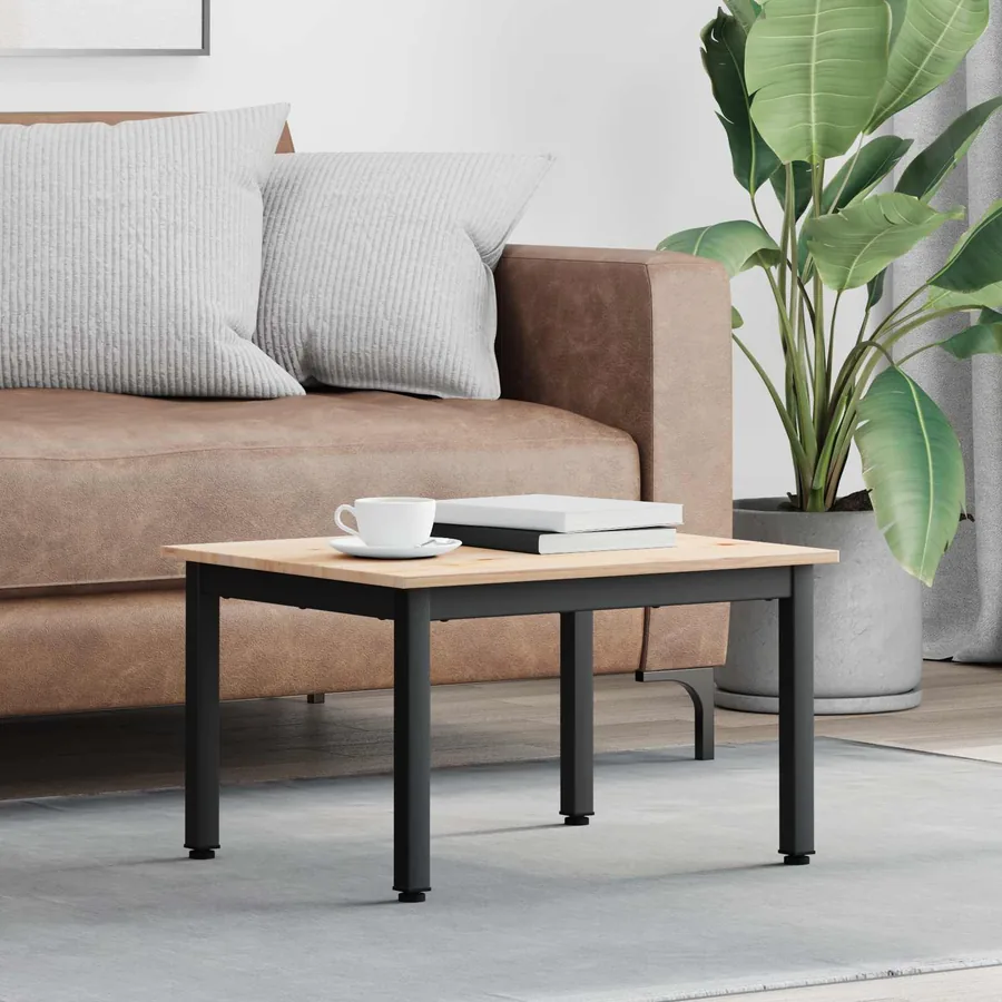 Table basse Naturel 60 x 50 x 36 cm Bois de pin massif