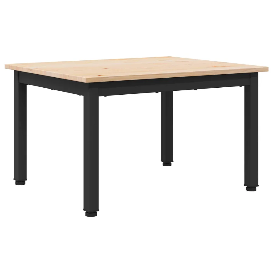 Table basse Naturel 60 x 50 x 36 cm Bois de pin massif - 2