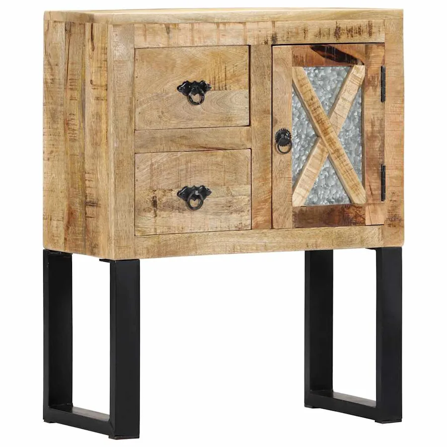 Buffet 60x30x76 cm Bois de manguier massif - 11