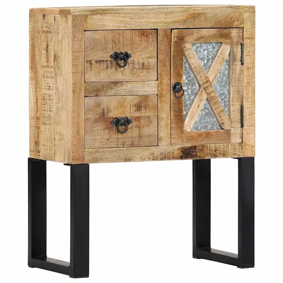Buffet 60x30x76 cm Bois de manguier massif - 12