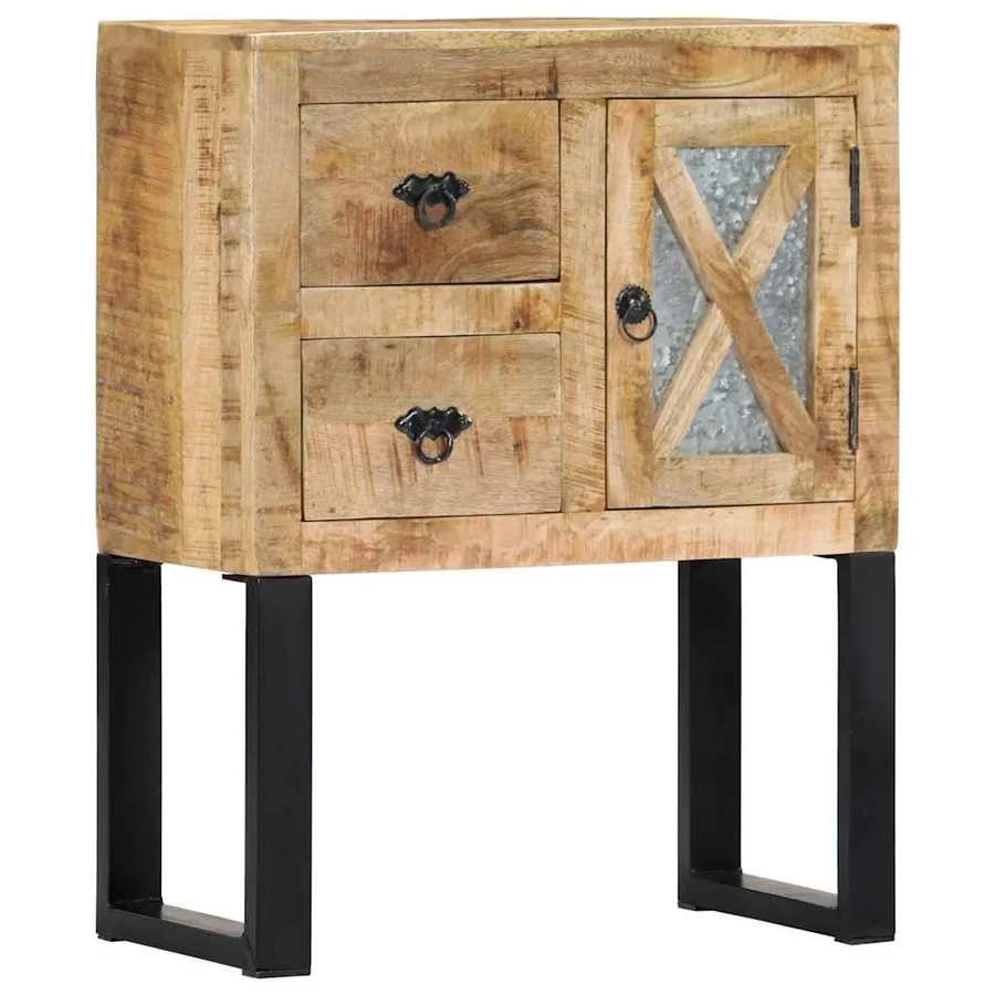 Buffet 60x30x76 cm Bois de manguier massif - 13