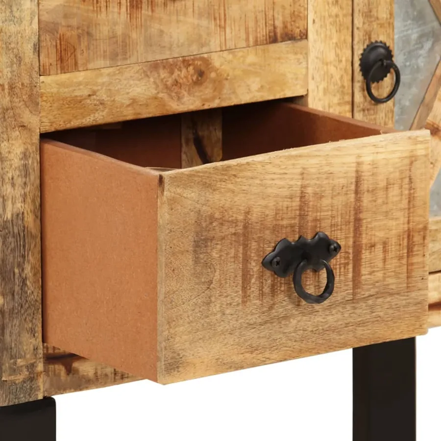 Buffet 60x30x76 cm Bois de manguier massif - 8