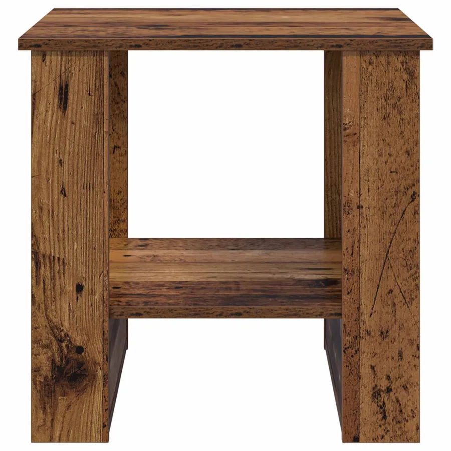 Table basse Bois ancien 51 x 50 x 50 cm Bois d'ingénierie - 5