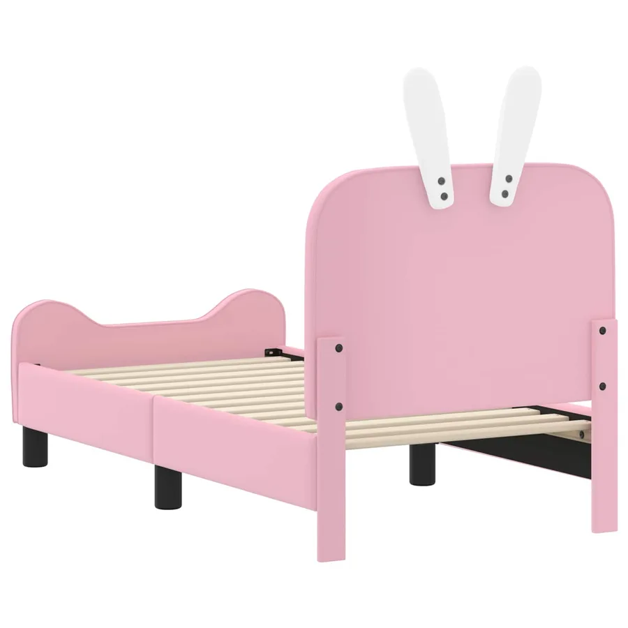 Cadre de lit pour tout-petit avec tête de lit Rose 70 x 140 cm - 7