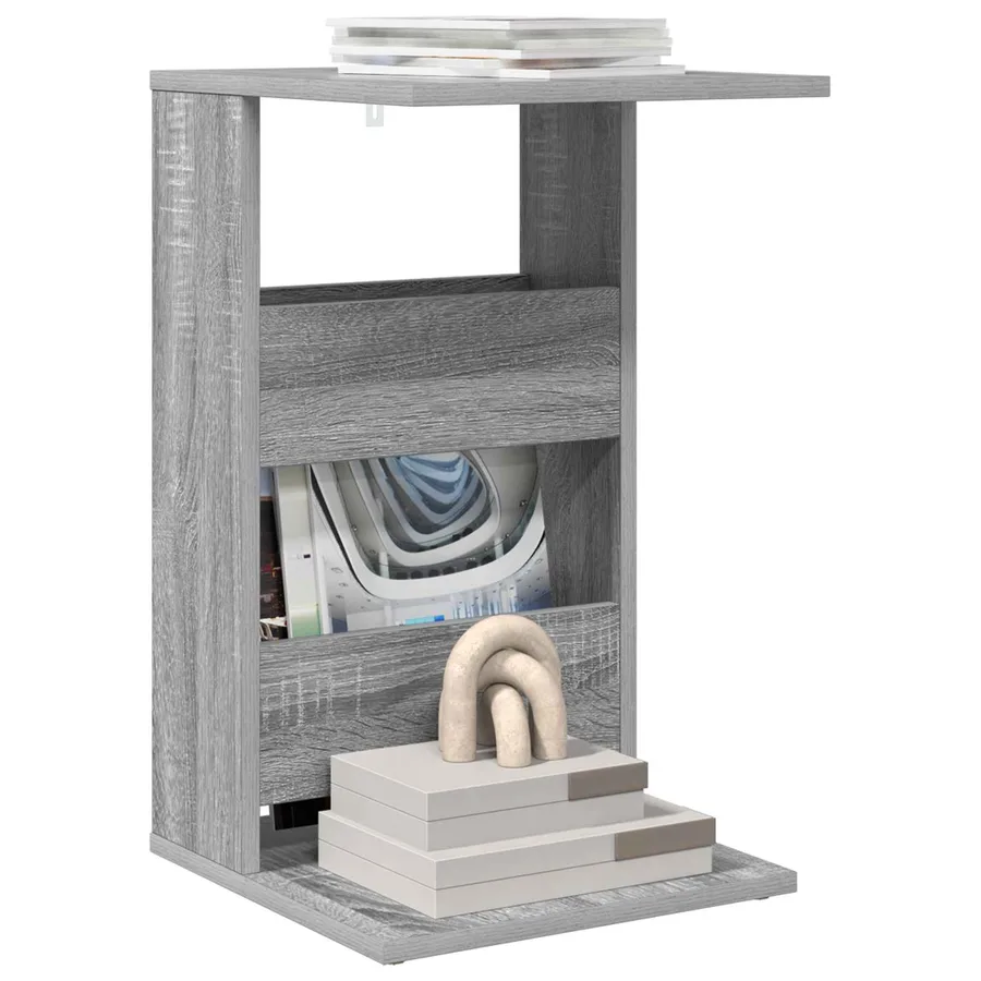 Table d'appoint Gris Sonoma 40 x 35 x 60,5 cm Bois d'ingénierie - 3
