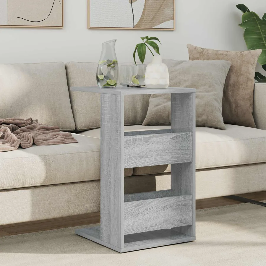 Table d'appoint Gris Sonoma 40 x 35 x 60,5 cm Bois d'ingénierie - 4