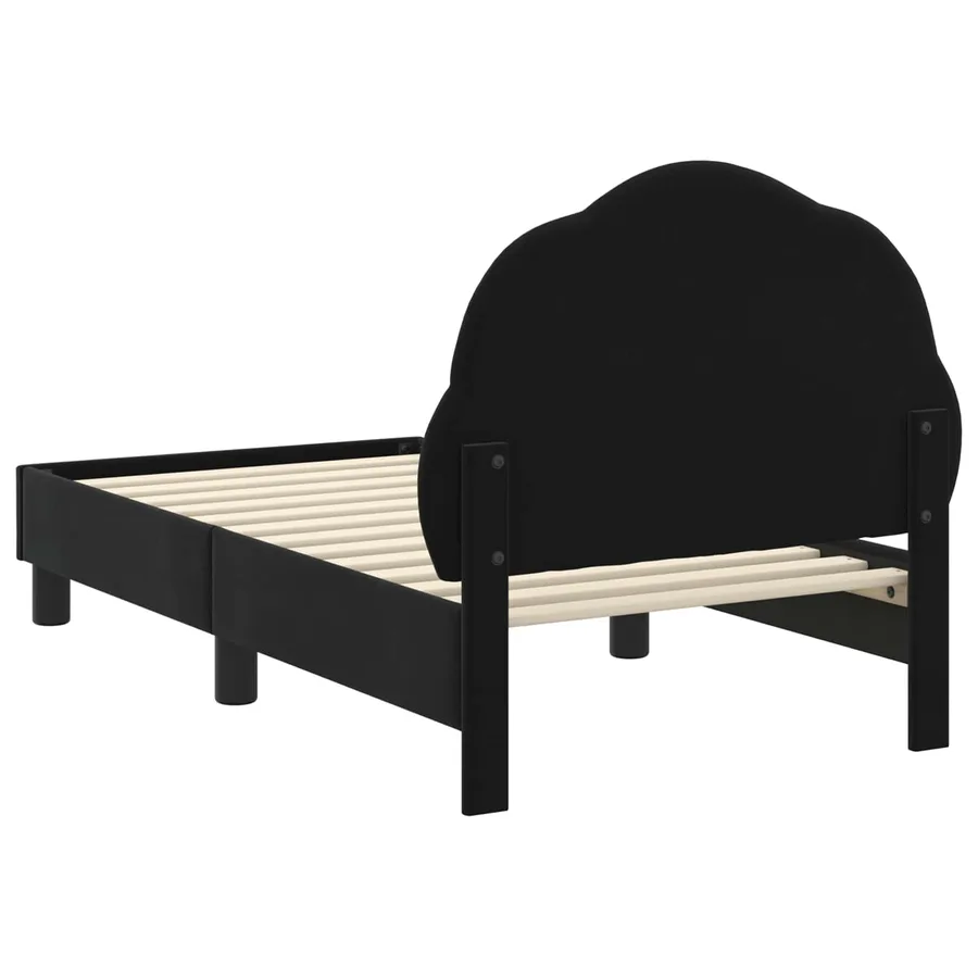 Cadre de lit pour tout-petit avec tête de lit Noir 70 x 140 cm - 7