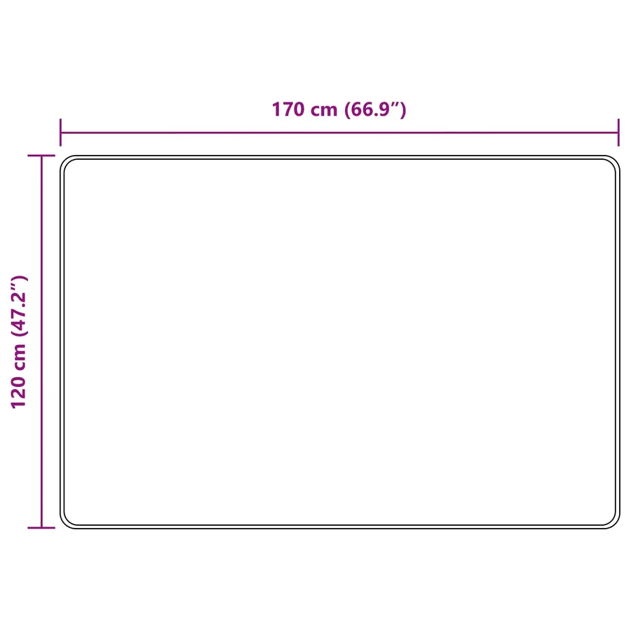 Coureur de Tapis MARSA Beige 120 x 170 cm Polyester et PVC - 7