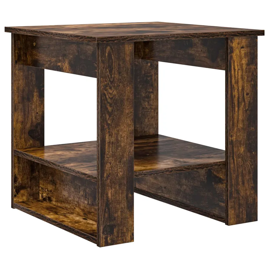 Table basse Chêne fumé 51 x 50 x 50 cm Bois d'ingénierie - 2