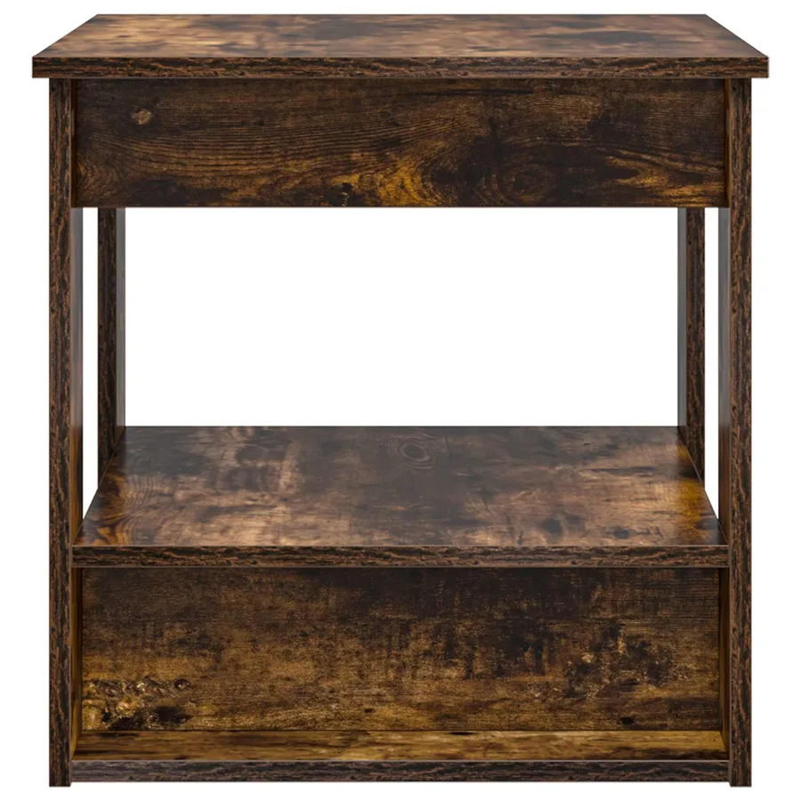 Table basse Chêne fumé 51 x 50 x 50 cm Bois d'ingénierie - 6