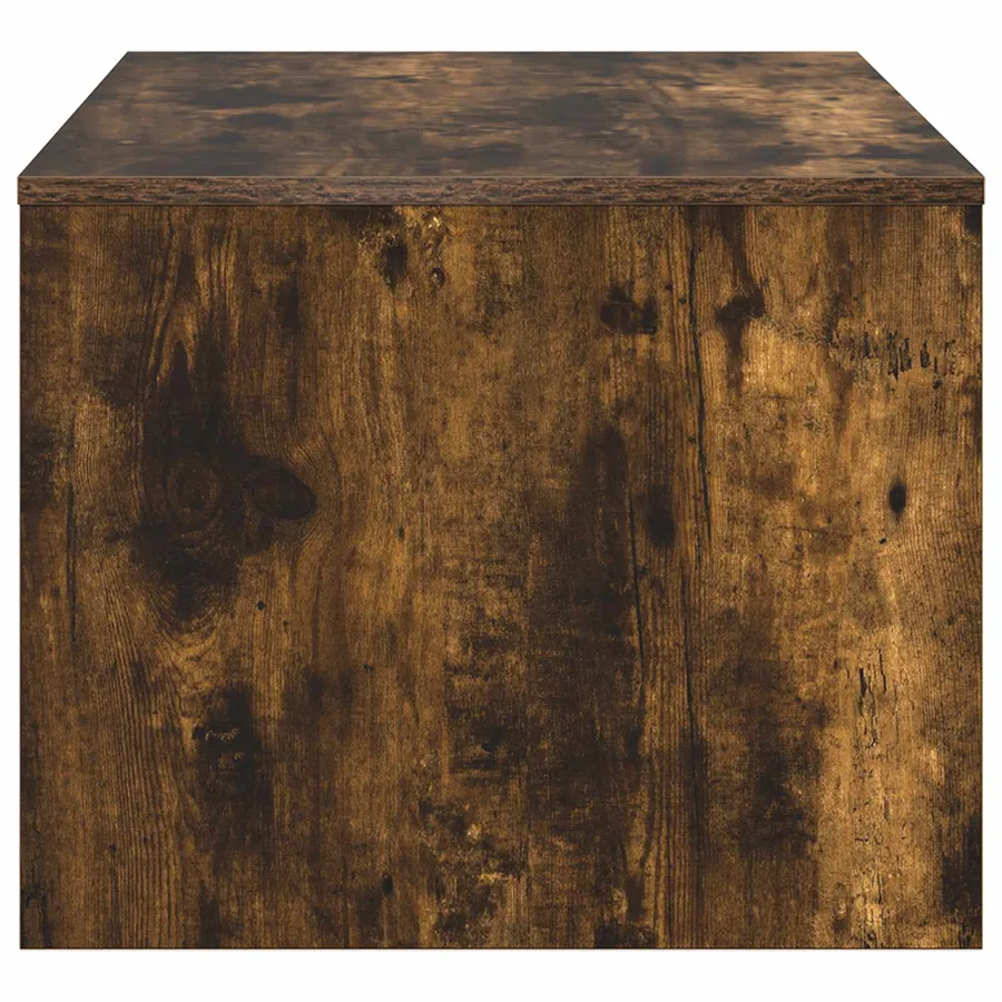Table basse Chêne fumé 80 x 50 x 40 cm Bois d'ingénierie - 6