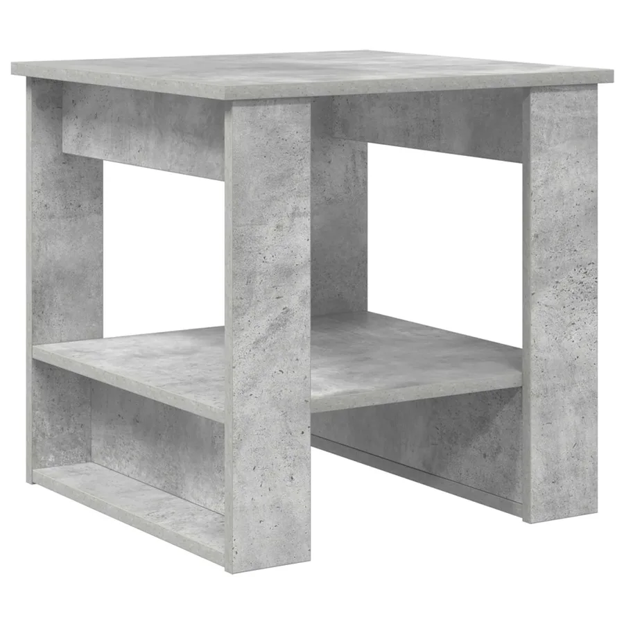 Table basse Gris béton 51 x 50 x 50 cm Bois d'ingénierie - 2