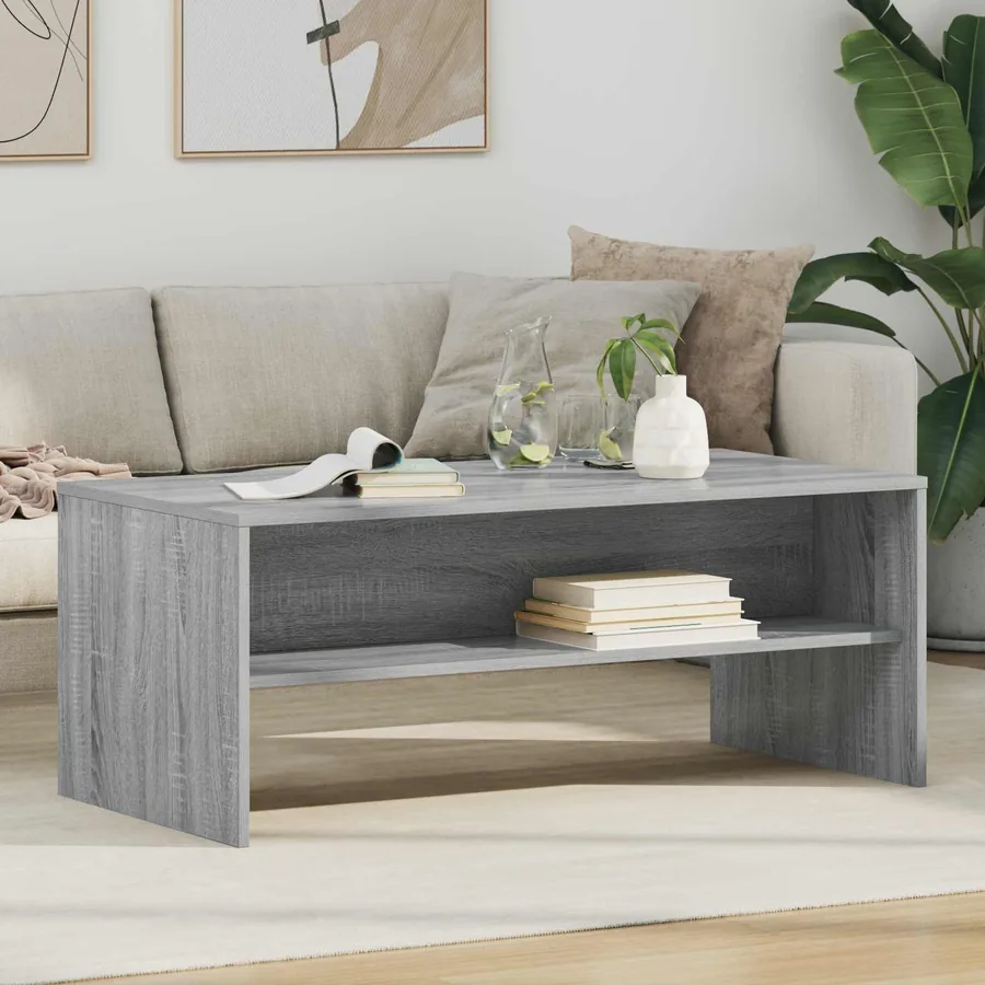 Table basse Gris Sonoma 100 x 50 x 40 cm Bois d'ingénierie