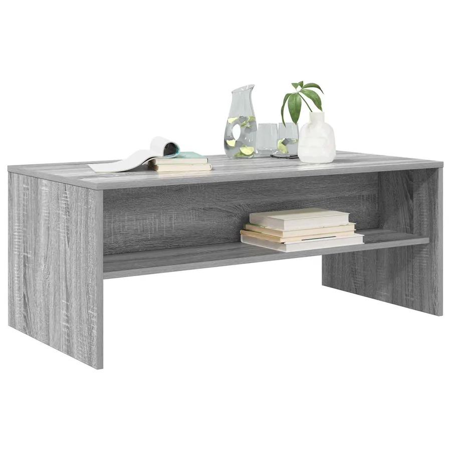 Table basse Gris Sonoma 100 x 50 x 40 cm Bois d'ingénierie - 3
