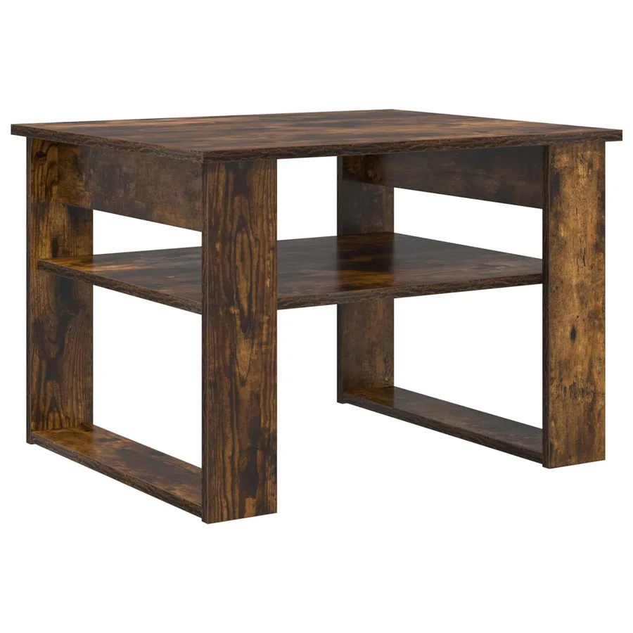 Table basse Chêne fumé 64 x 54 x 44 cm Bois d'ingénierie - 2