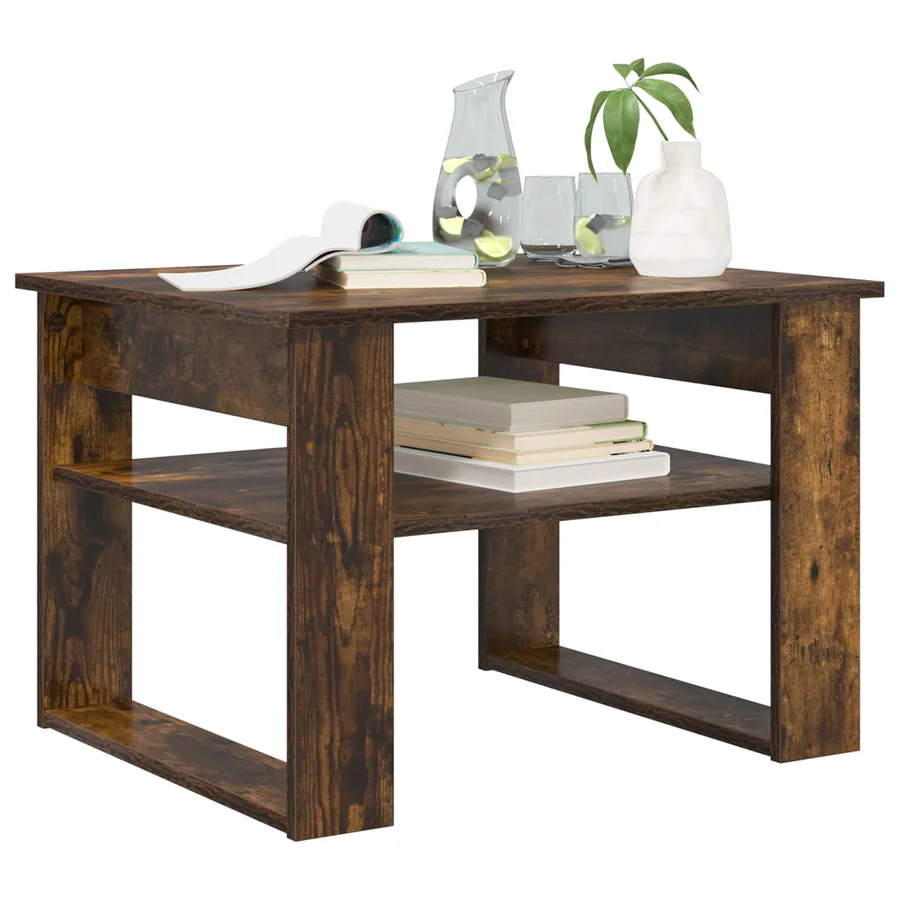 Table basse Chêne fumé 64 x 54 x 44 cm Bois d'ingénierie - 3