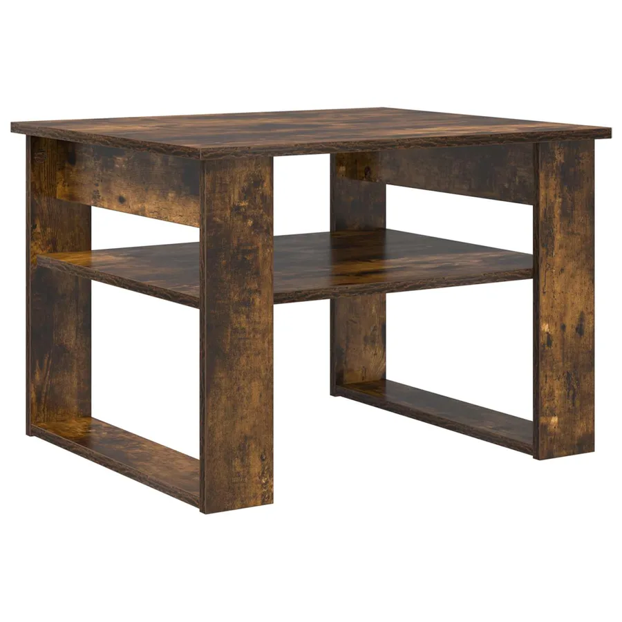 Table basse Chêne fumé 64 x 54 x 44 cm Bois d'ingénierie - 7