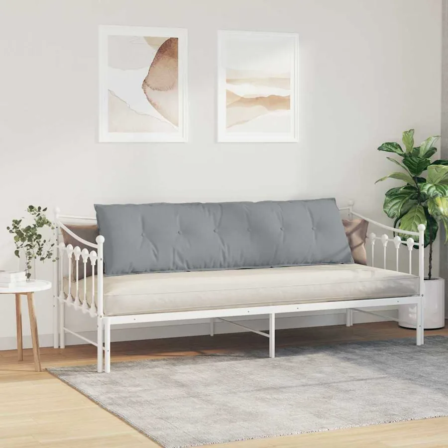 Coussin de Dos Gris clair 180 x 19 x 50 cm tissu - 4