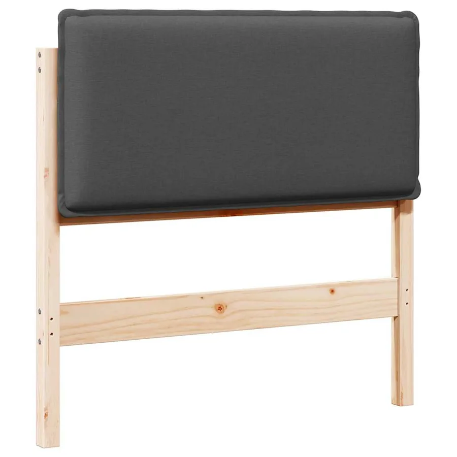 Tête de lit capitonnée Gris Naturel et Foncé 100 cm Pin massif - 2
