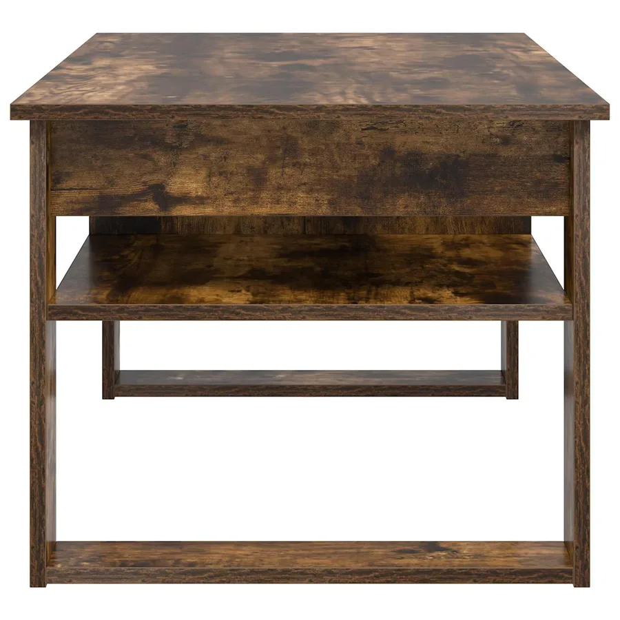 Table basse Chêne fumé 96 x 54 x 44 cm Bois d'ingénierie - 6