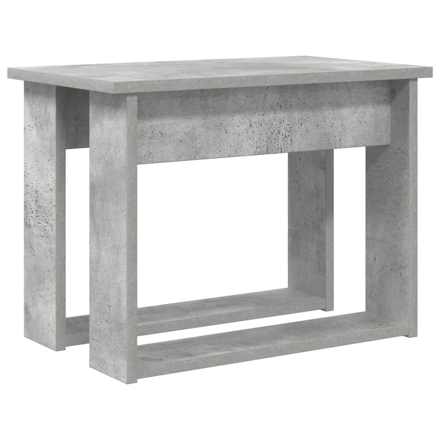 Ensemble de tables basses 2 pcs Gris béton Bois d'ingénierie - 7