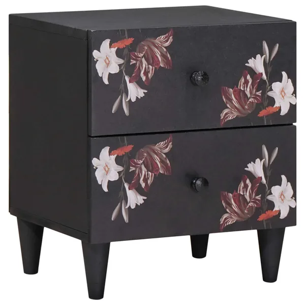 Table de chevet Marron 40 x 33,5 x 46 cm Bois de mangue massif