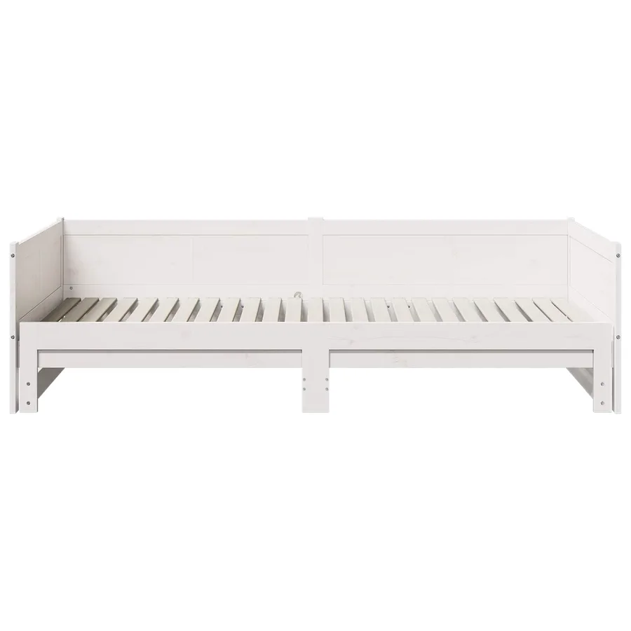 Lit Pull-out de Jour Blanc 180 x 200 cm Pin massif - 6