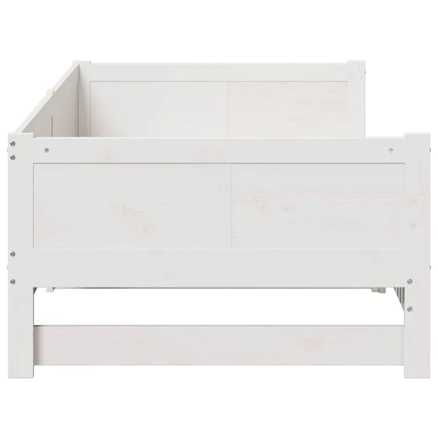 Lit Pull-out de Jour Blanc 180 x 200 cm Pin massif - 7