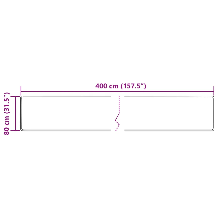 Coureur de Tapis MARSA Multicolore 80 x 400 cm Polyester et PVC - 7