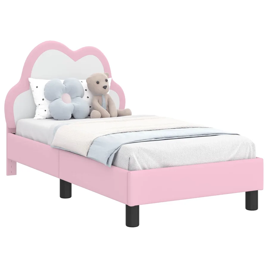 Cadre de lit pour tout-petit avec tête de lit Rose 70 x 140 cm - 2