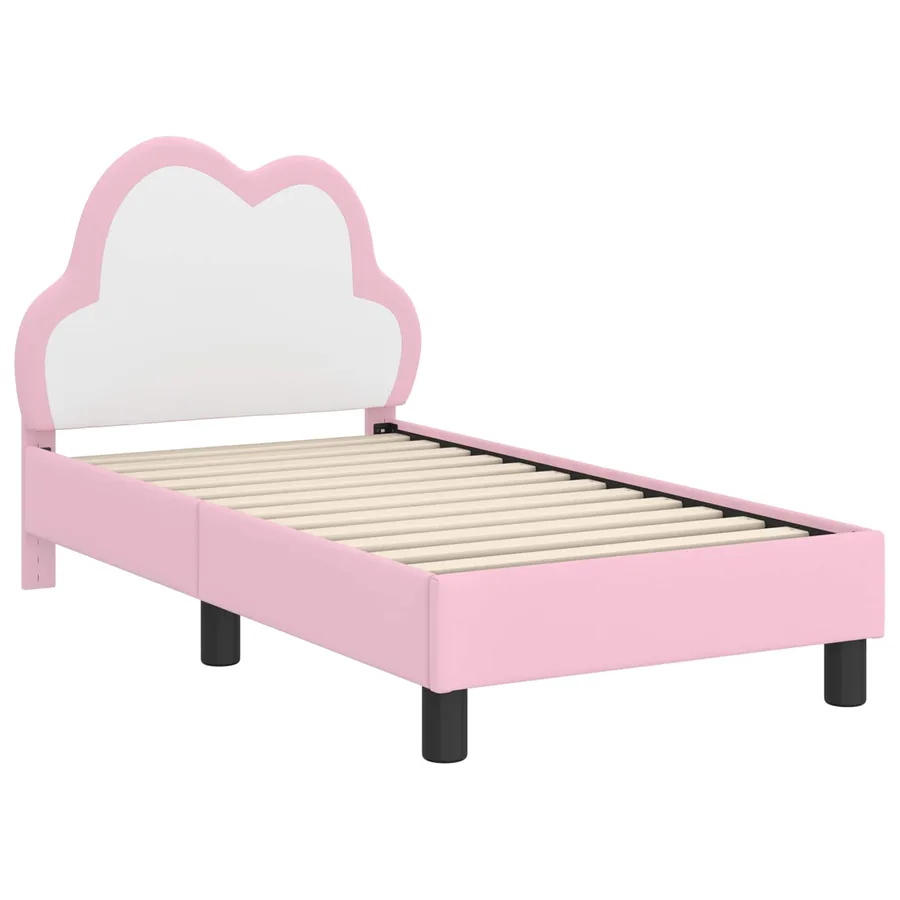 Cadre de lit pour tout-petit avec tête de lit Rose 70 x 140 cm - 4