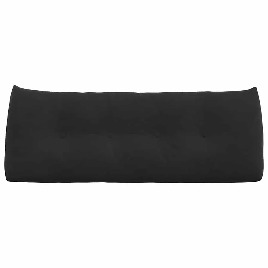 Coussin de Dos Noir 120 x 24 x 50 cm Velours - 6