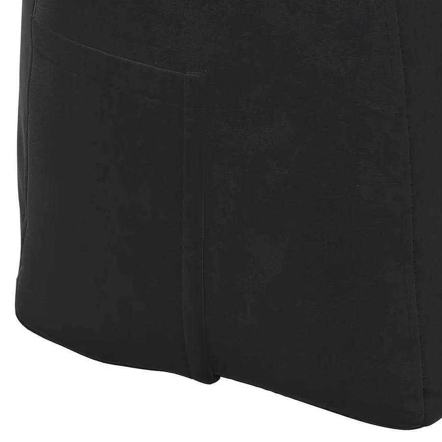 Coussin de Dos Noir 120 x 24 x 50 cm Velours - 9