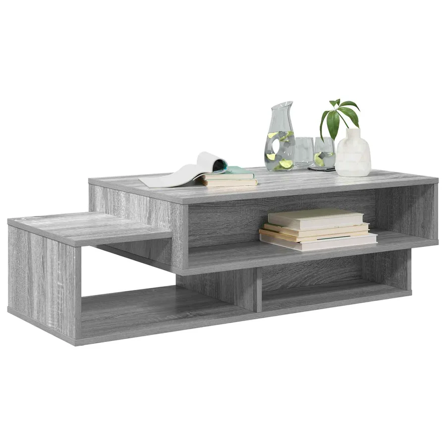 Table basse Gris Sonoma 105 x 50 x 32,5 cm Bois d'ingénierie - 3