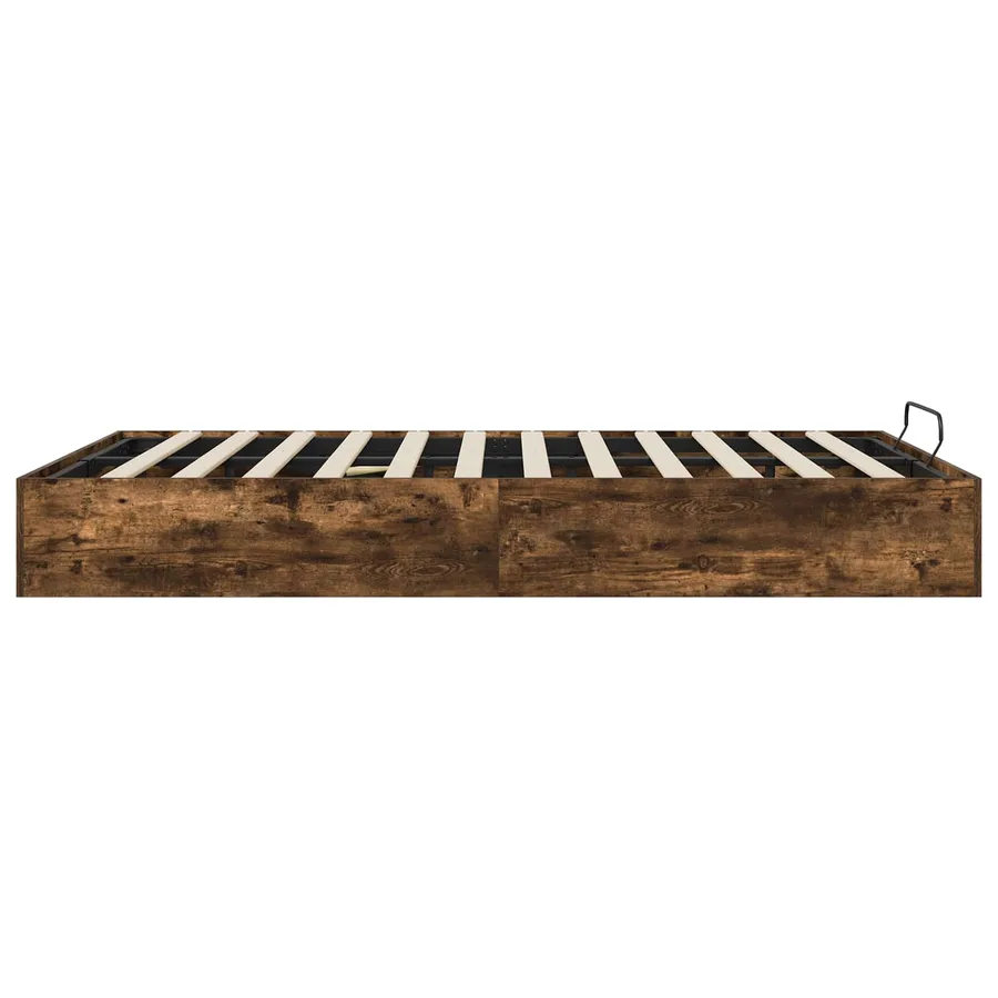 Cadre de lit ottoman avec stockage Chêne Fumé 203 x 120 x 25 cm - 6