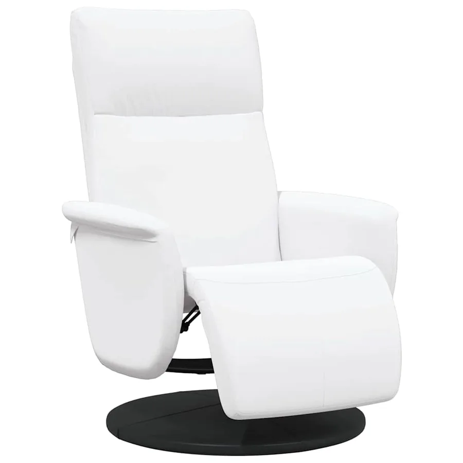 Fauteuil de massage inclinable Blanc Simili cuir - 2