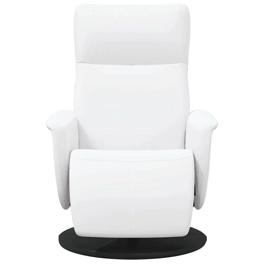 Fauteuil de massage inclinable Blanc Simili cuir - 4