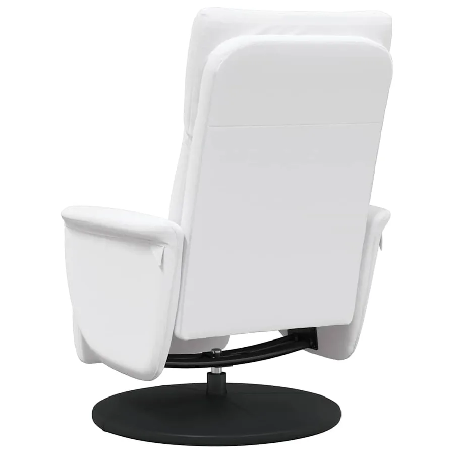 Fauteuil de massage inclinable Blanc Simili cuir - 6