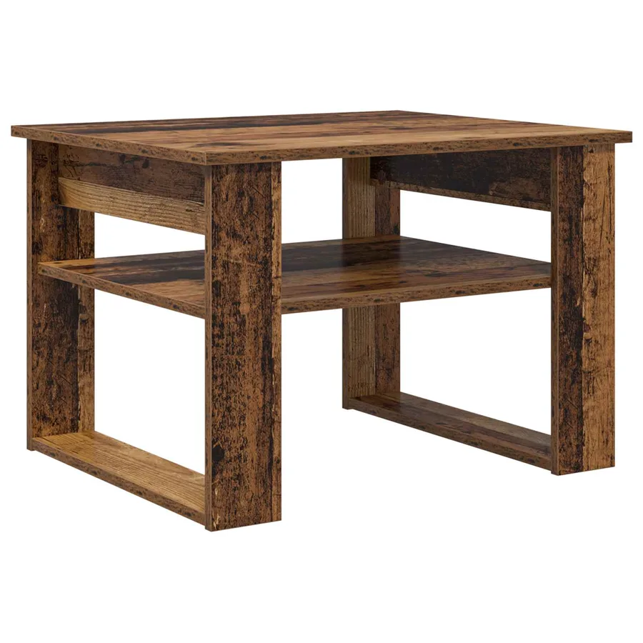 Table basse Bois ancien 64 x 54 x 44 cm Bois d'ingénierie - 2