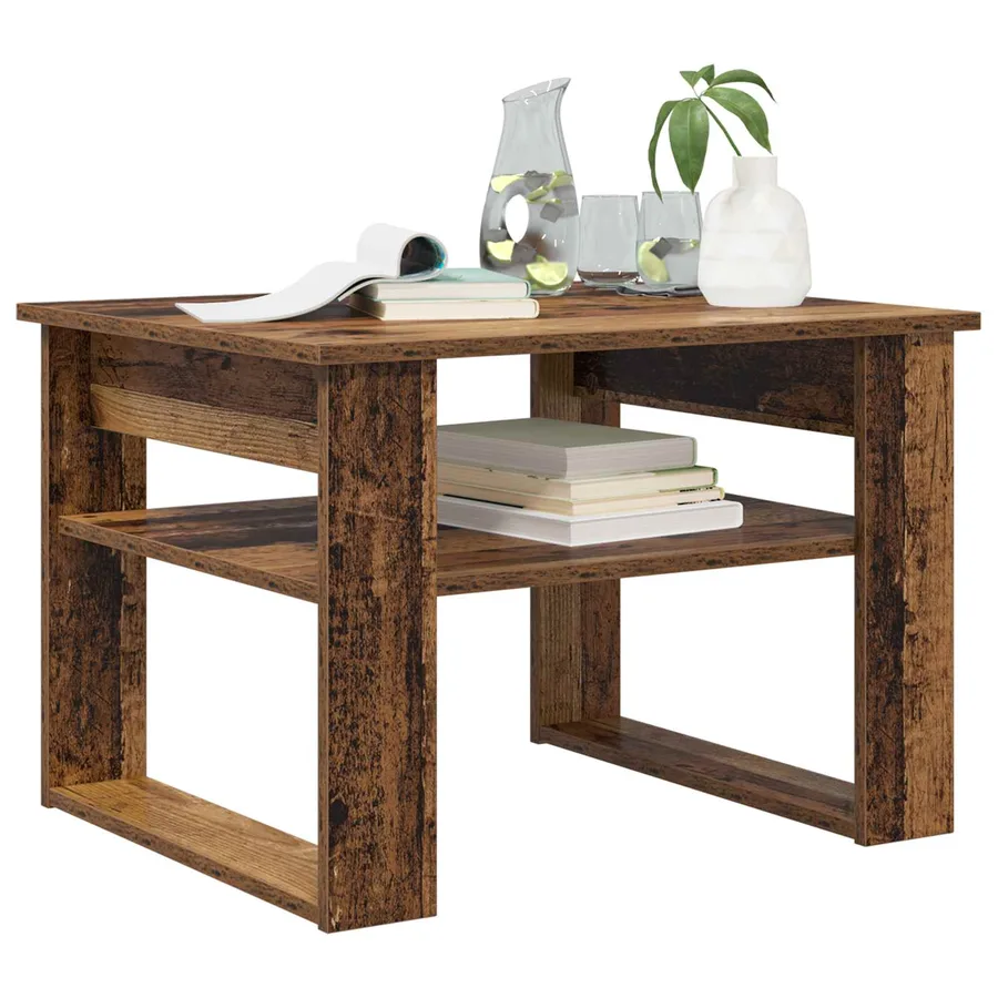 Table basse Bois ancien 64 x 54 x 44 cm Bois d'ingénierie - 3