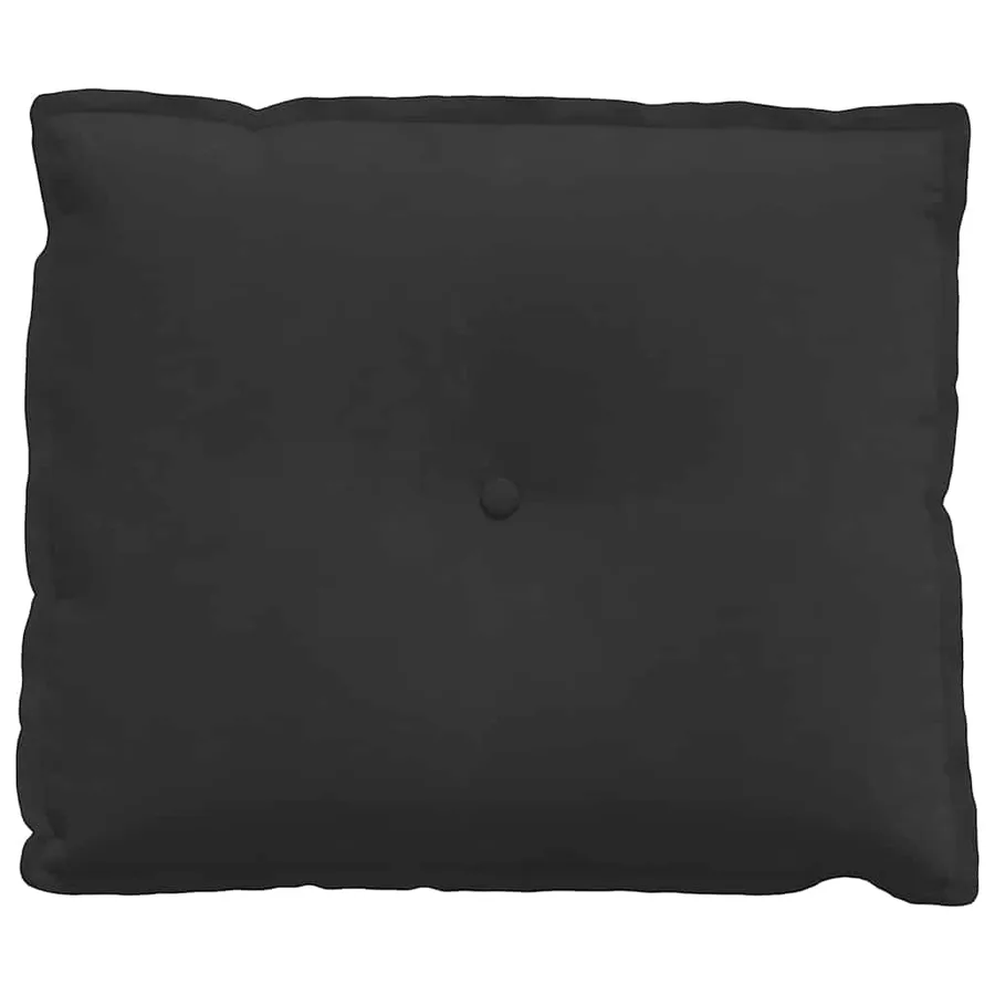 Coussin de Dos Noir 60 x 50 cm Tissu en microfibre - 5