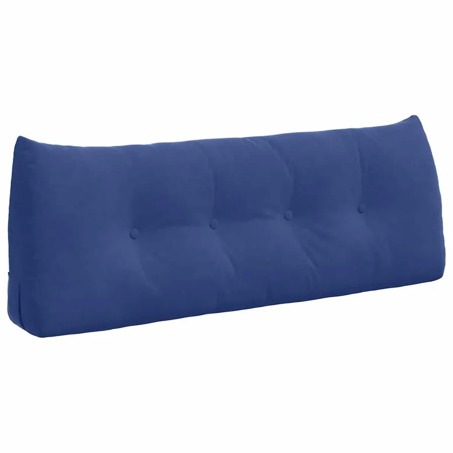Coussin de Dos Bleu police 120 x 24 x 50 cm Velours - 2