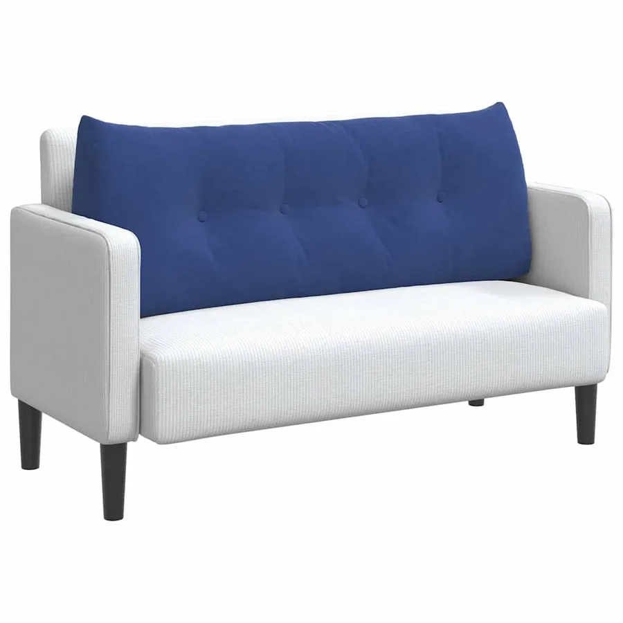 Coussin de Dos Bleu police 120 x 24 x 50 cm Velours - 3