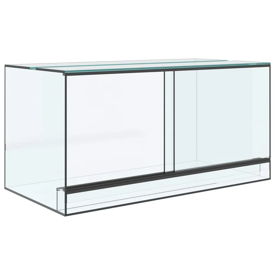 Terrarium avec stockage Transparent 80 x 40 x 40 cm Verre - 2