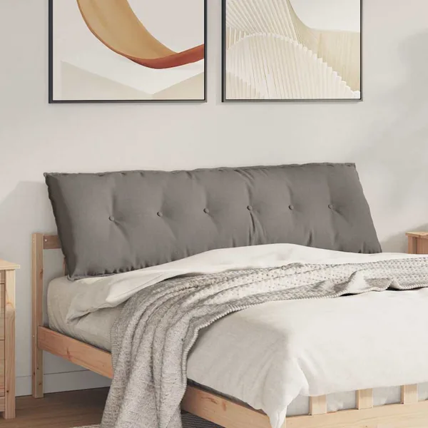 Coussin de Dos Taupe 160 x 19 x 50 cm tissu