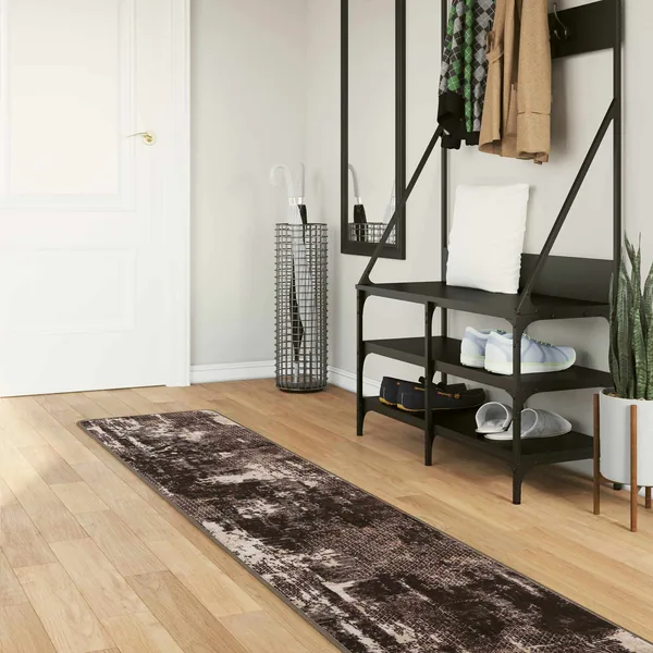 Coureur de Tapis MARSA Noir 50 x 300 cm Polyester et PVC