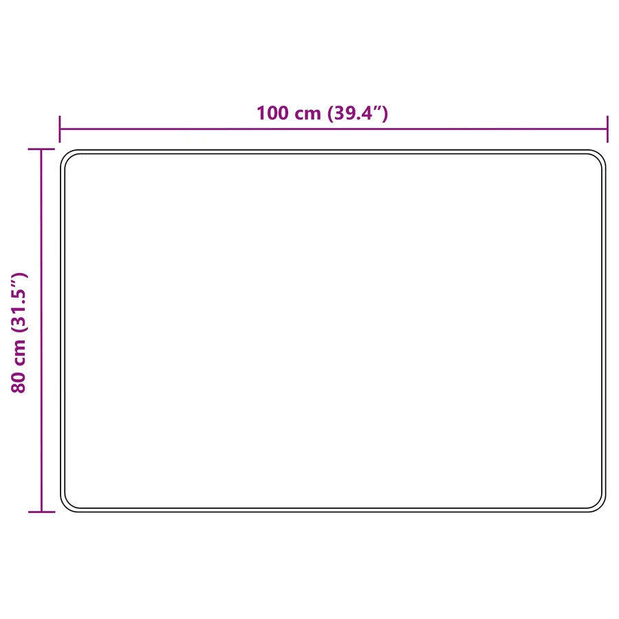 Coureur de Tapis MARSA Sable 80 x 100 cm Polyester et PVC - 7