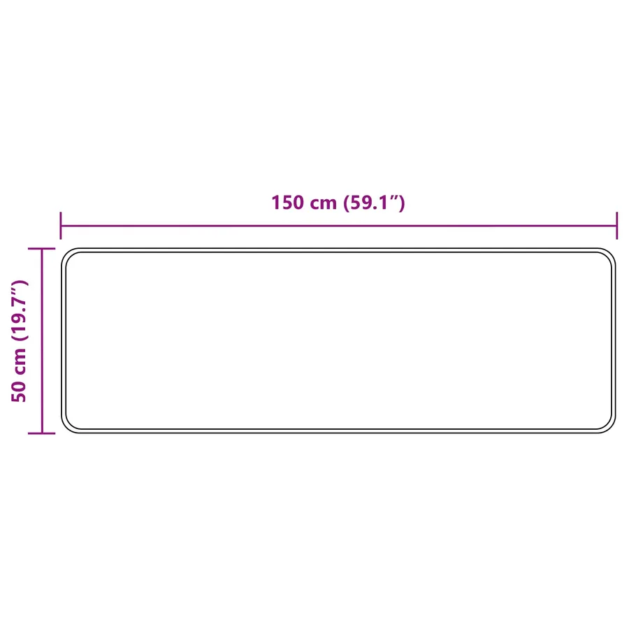 Coureur de Tapis MARSA Multicolore 50 x 150 cm Polyester et PVC - 7