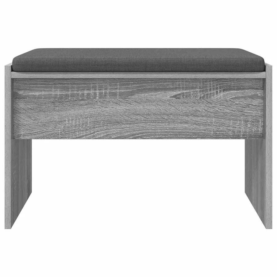 Banc d'entrée avec coussin Gris Sonoma 63 x 38 x 40 cm - 5